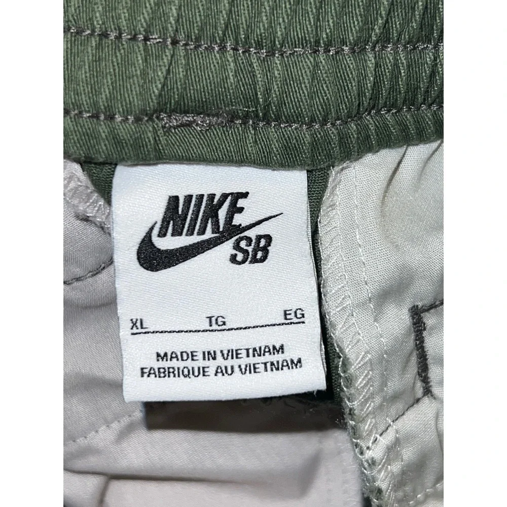 Nike SB Boys Chino Pants Olive Green Stretch Skate Trousers XL Kids